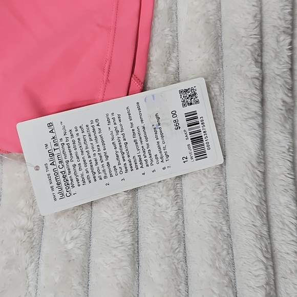 NWT Lululemon Align Cropped Cami Tank - Picture 3 of 3